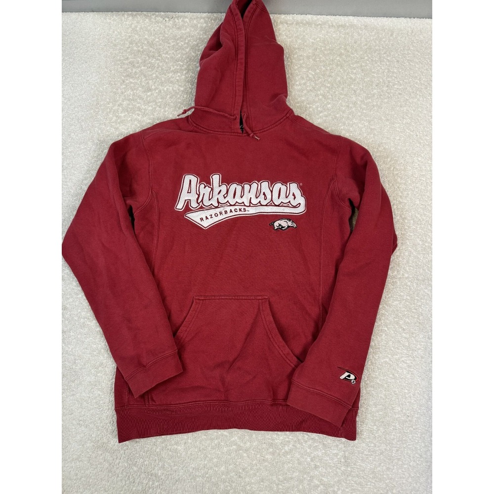 Pro Player Mens Arkansas Razorbacks‎ Hoodie Sweatshirt Red Small